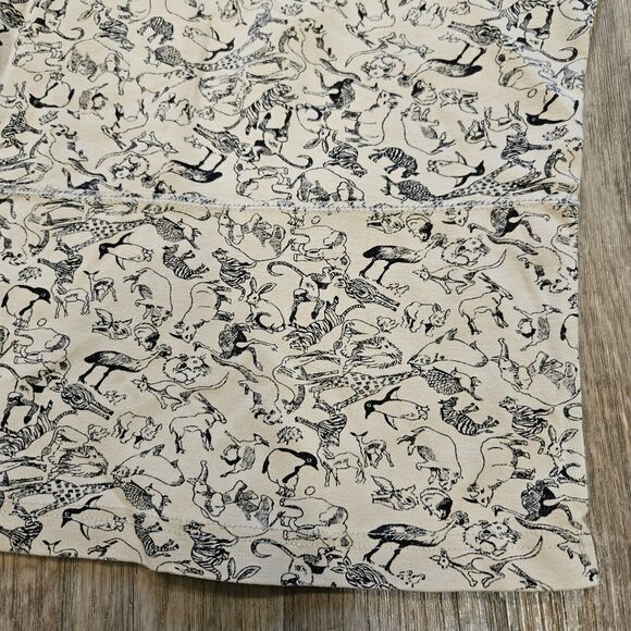 Vtg Chaus Sport Animal Print Sweatshirt Womens L Short Sleeve Safari Boho Artsy - Picture 4 of 8